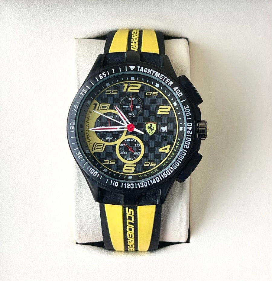 FERARI SILICON STRAP WATCH
