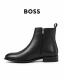 BOSS Urban Minimalist Matte Side-Zip Boots