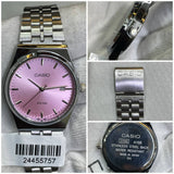 CASIO Gold-Tone Classic & Silver-Tone with Lilac Dial watch