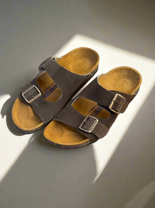 BRKN ARIZONA LEATHER SLIPPER