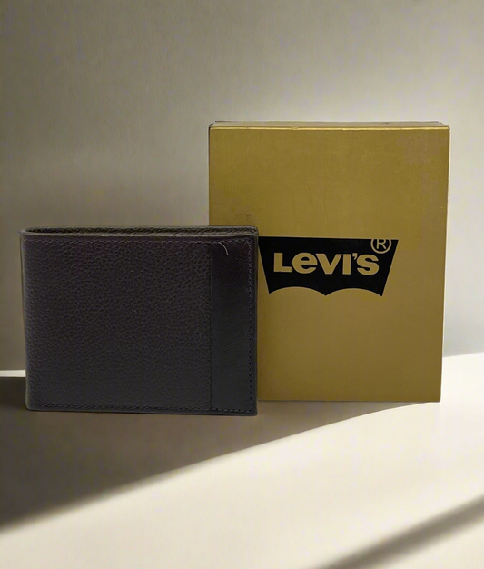 LEVS LEATHER BI FOLD MENS WALLET