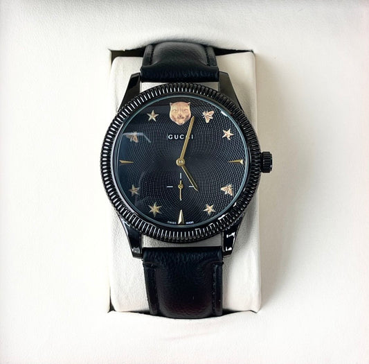 GCCI LEATHER STRAP WATCH
