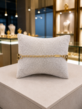 Radiant Gold Mesh Statement Bracelet