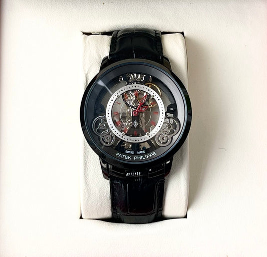PATK PHILIP LEATHER STRAP WATCH