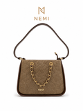 NEMI Quilted Chic Elegant Textured Shoulder  BAG