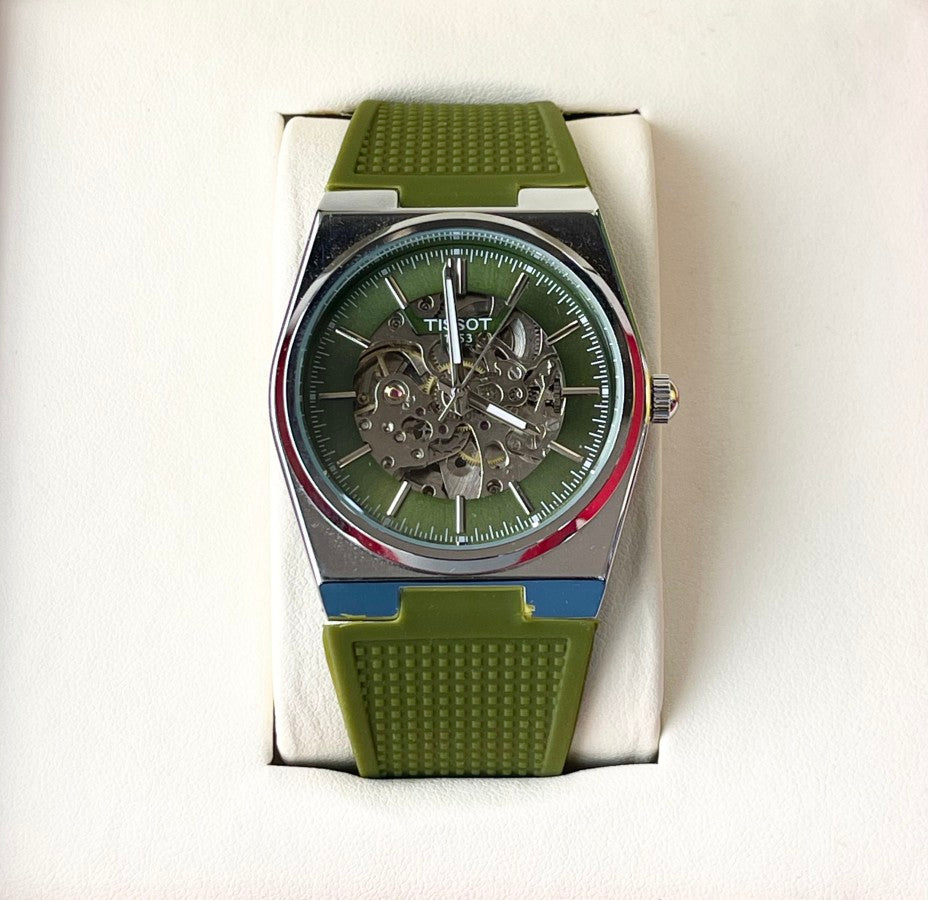 TIST AUTOMATIC SILICON STRAP WATCH