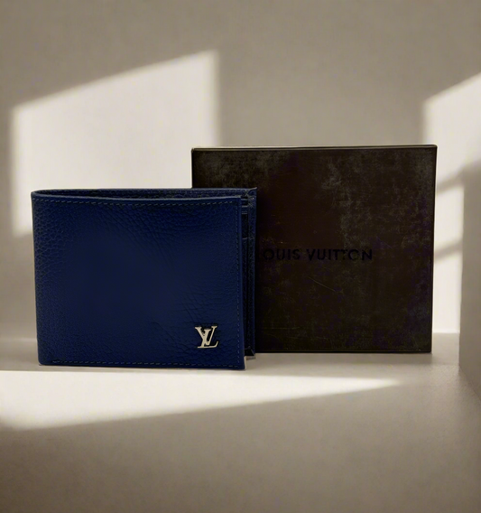 LV LEATHER BI FOLD MENS  WALLET