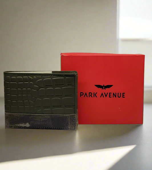 PARK AVENUE CROCO BI FOLD MENS WALLET