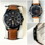 FSL QUARTZ LEATHER WATCH
