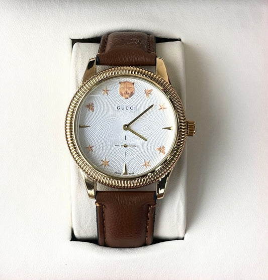 GCCI LEATHER STRAP WATCH