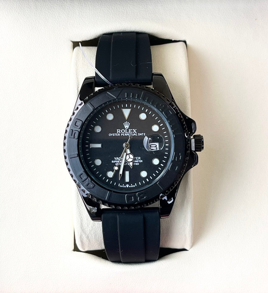 ROLX QUARTZ SILICON STRAP WATCH