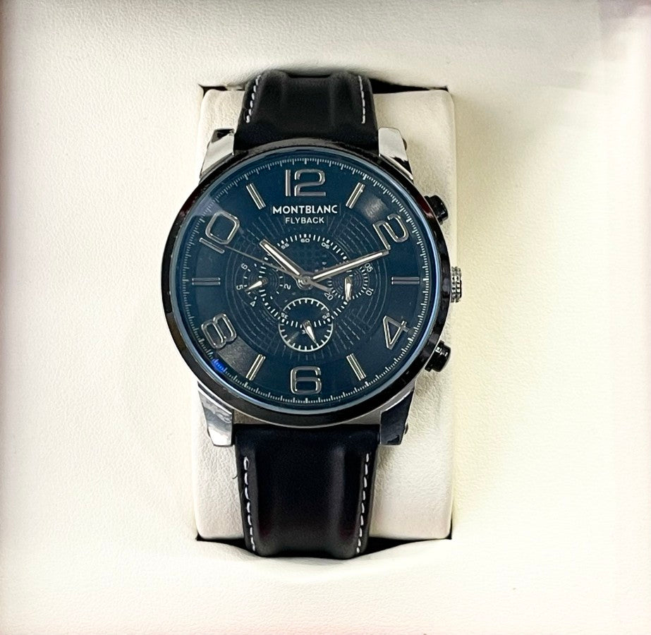 MONT BLNC LEATHER WATCH