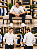 C-K SLIM FIT STRIPED BUTTON-DOWN OG SHIRT
