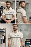 C-K TIPPED PIQUÉ – ROYAL BLUE POLO T-SHIRT