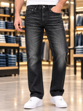 FRGM STRAIGHT FIT WASHED BLACK GANCINI HARDWARE JEANS