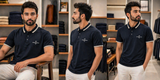 EM P ARMNI MILANO 31 CONTRAST TIPPED POLO T-SHIRT