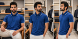 EMP ARMNI 3D LOGO-COLLAR LUXURY POLO T-SHIRT