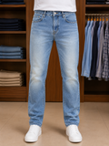 LCST LIGHT WASH STRETCH STRAIGHT-FIT JEANS