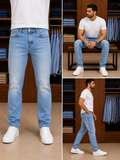 LCST LIGHT WASH STRETCH STRAIGHT-FIT JEANS