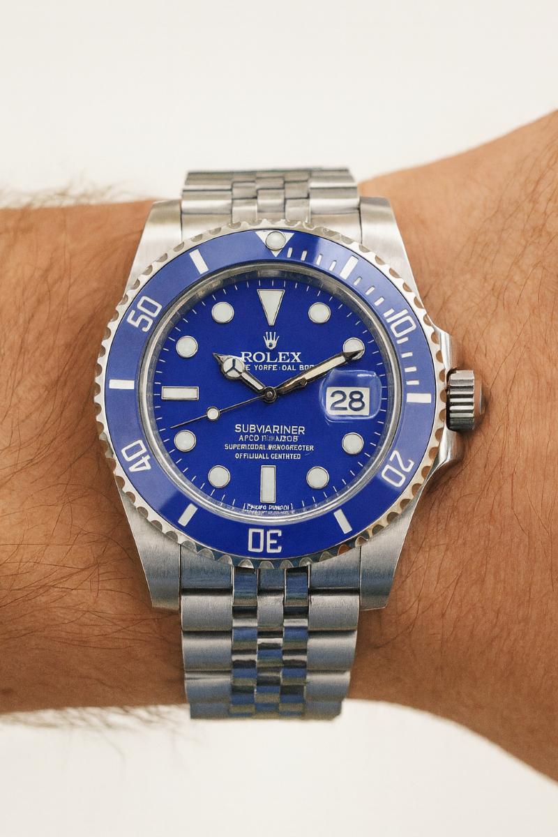 ROLX OYSTER METAL STRAP WATCH