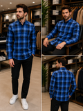 HKT EMBROIDERED BOWLER & UMBRELLA LOGO TARTAN PLAID OG SHIRT
