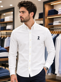 HKT LONDON EMBROIDERED NUMBER 2 POLO-HERITAGE OXFORD OG SHIRT