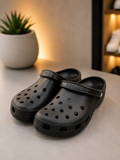 Crocs Classic Clogs – Black | Lightweight Comfortable Unisex Slip-On Clogs