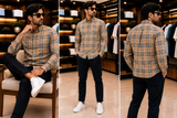 BRBRY VINTAGE CHECK LONG-SLEEVE CASUAL CHECKS SHIRT