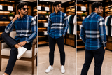 BRBRY MULTI-CHECK LONG-SLEEVE CASUAL CHECKS SHIRT