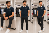 TMY CONTRAST COLLAR PREMIUM COTTON POLO T-SHIRT