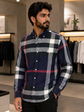 BRBRY ICON LONG-SLEEVE CASUAL CHECK SHIRT