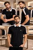 LCST COLOR-BLOCK PANEL PIQUE POLO T-SHIRT