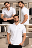 A-X EMBROIDERED LOGO PIQUE POLO T-SHIRT