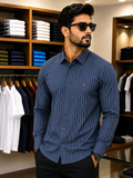 IMP PREMIUM VERTICAL STRIPE CASUAL STRIPE SHIRTS