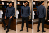 IMP DESIGNER EMBOSSED DIAGONAL STRIPE LUXE SHIRT