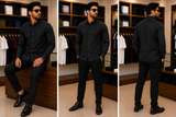 IMP PREMIUM TEXTURED PINSTRIPE CASUAL STRIPE SHIRTS