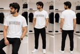 MOSCHINO STITCH-DETAIL ROUND NECK T-SHIRT