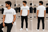 HG BSS 3D OUTLINE ROUND NECK T-SHIRT