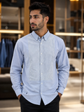RLP PANELLED OXFORD STRIPE SHIRTS