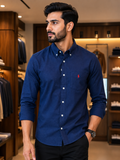RLP LAUREN NAVY OXFORD SHIRT