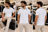 LCST SIDE-TAPE CLASSIC FIT POLO T-SHIRT