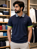 LCST TRIPLE-CONTRAST CLASSIC FIT POLO T-SHIRT