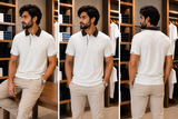 C-K CONTRAST COLLAR SLIM FIT POLO T-SHIRT