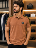 BLMN LOGO STRIPE POLO T-SHIRT