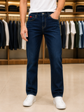 HG BSS MENSWEAR | ESSENTIAL STRAIGHT FIT DARK INDIGO JEANS