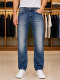 GAS MENSWEAR | PREMIUM STRAIGHT FIT STONE WASH DENIM JEANS