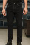 ZRA MEN'S DARK WASH STRAIGHT FIT DENIM JEANS