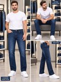 J&J DARK BLUE WASH STRAIGHT FIT JEANS