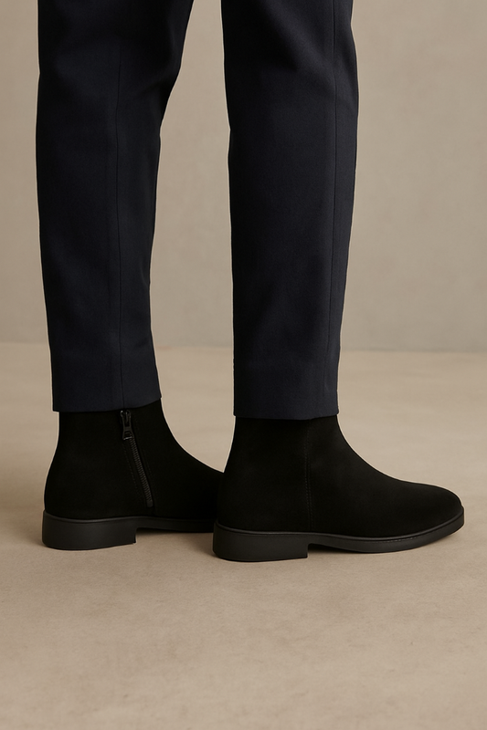 ZRA SUEDE LEATHER CHELSEA BOOTS
