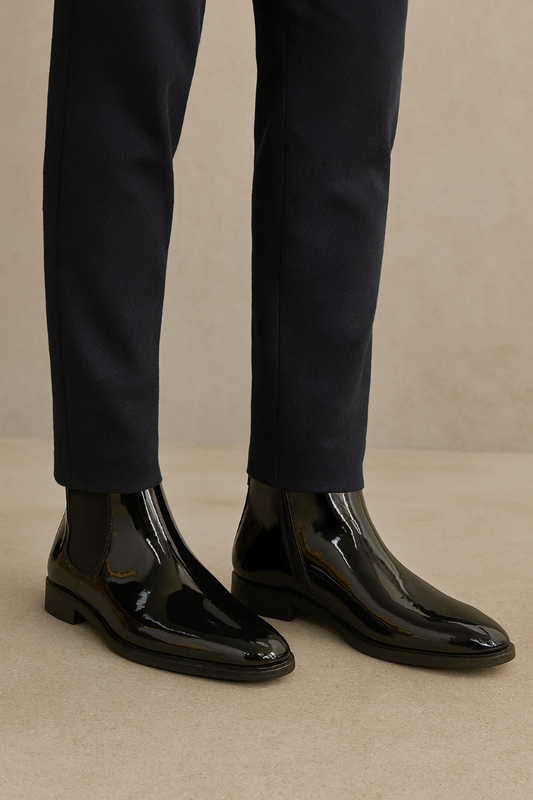 ZRA SHINING CHELSEA BOOTS